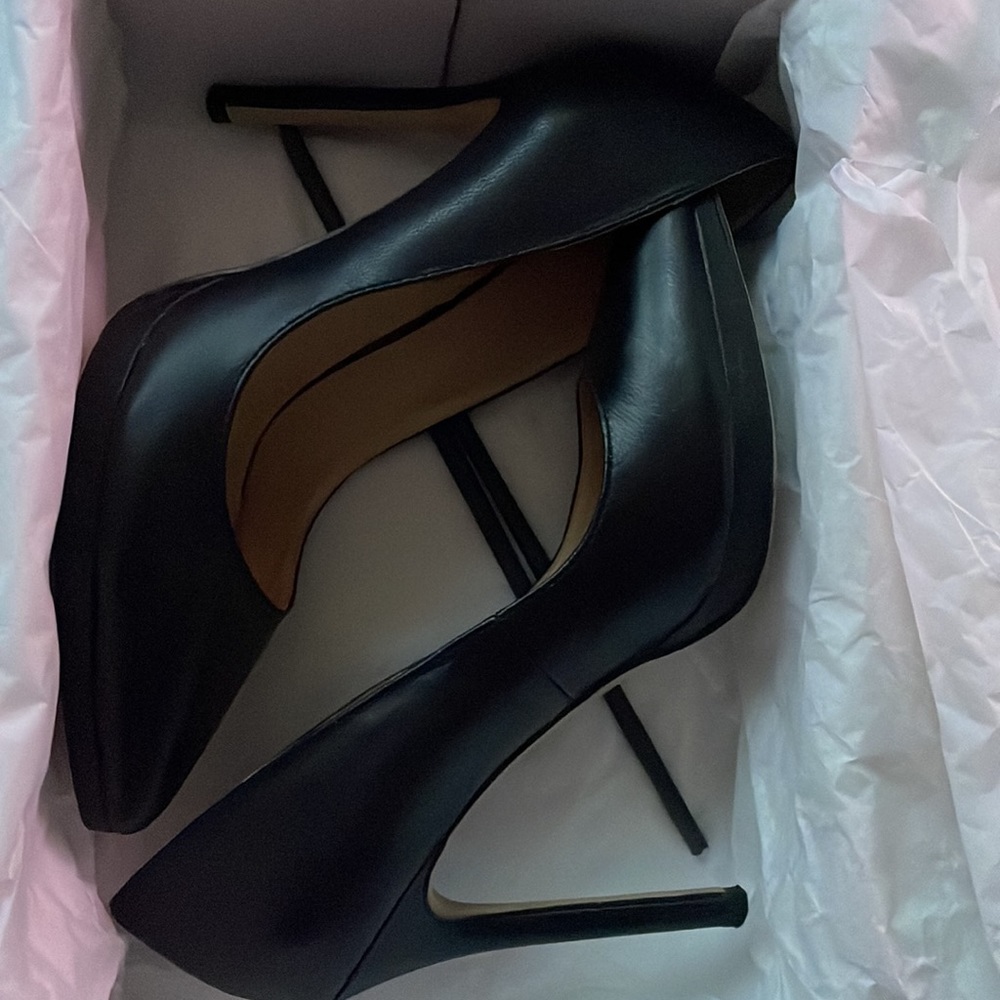 Black Leather Platform - image 8